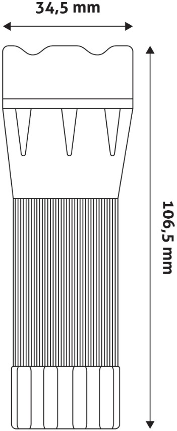 Led baterka 1W Zoom